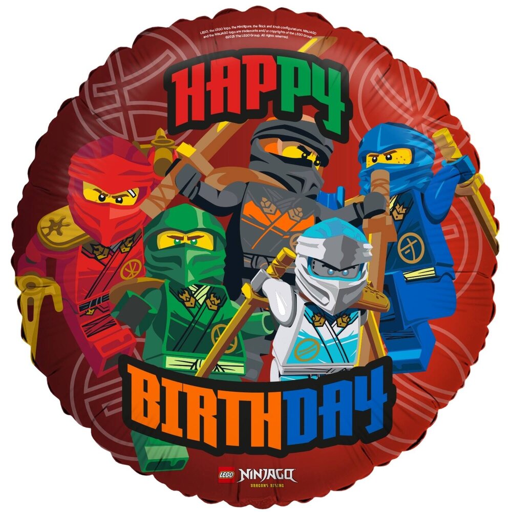 Riethmüller Foil Balloon Lego Ninjago Empty | 45cm Riethmüller Foil Balloon Lego Ninjago Empty | 45cm