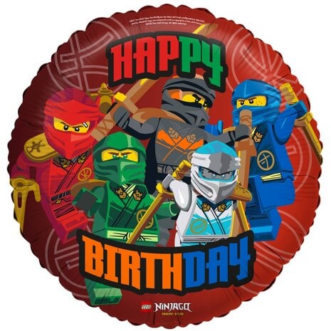 Riethmüller Ballon en feuille Lego Ninjago Vide | 45cm Riethmüller Ballon en feuille Lego Ninjago Vide | 45cm