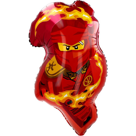 Riethmüller Lego Ninjago Kai Shape Folie Ballon 40x67cm Leeg | per stuk