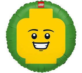 Riethmüller Foil Balloon Lego Figure Head Empty | 45cm Riethmüller Foil Balloon Lego Figure Head Empty | 45cm