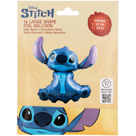 Riethmüller Stitch Disney SuperShape Folienballon 90x97cm Leer | pro Stück