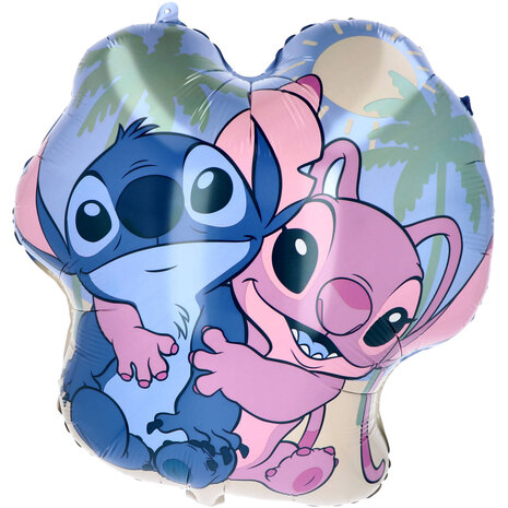 Riethmüller Ballon en forme de Stitch & Angel Disney en aluminium 47x49cm Vide | à l'unité Riethmüller Ballon en forme de Stitch & Angel Disney en aluminium 47x49cm Vide | à l'unité