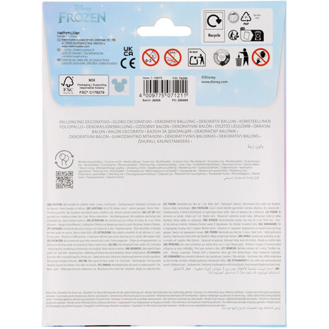 Riethmüller Frozen Disney Shaped Foil Balloon 45x62cm Empty | per piece Riethmüller Frozen Disney Shaped Foil Balloon 45x62cm Empty | per piece