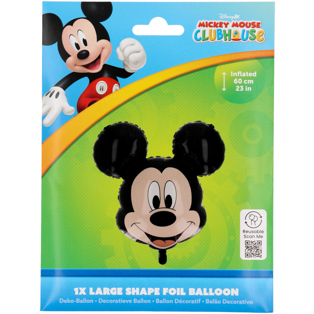 Riethmüller Ballon folie en forme de Mickey 60x58cm vide | à l'unité