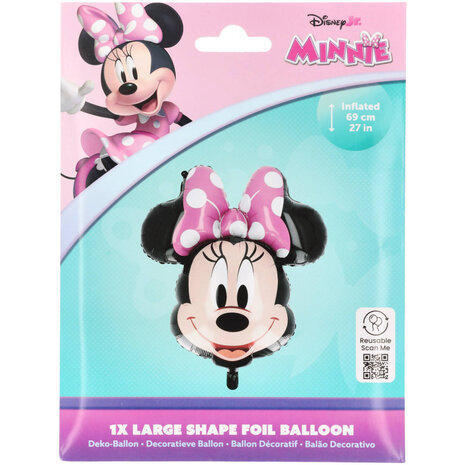 Riethmüller Minnie Shape Folie Ballon 63x69cm Leeg | per stuk Riethmüller Minnie Shape Folie Ballon 63x69cm Leeg | per stuk