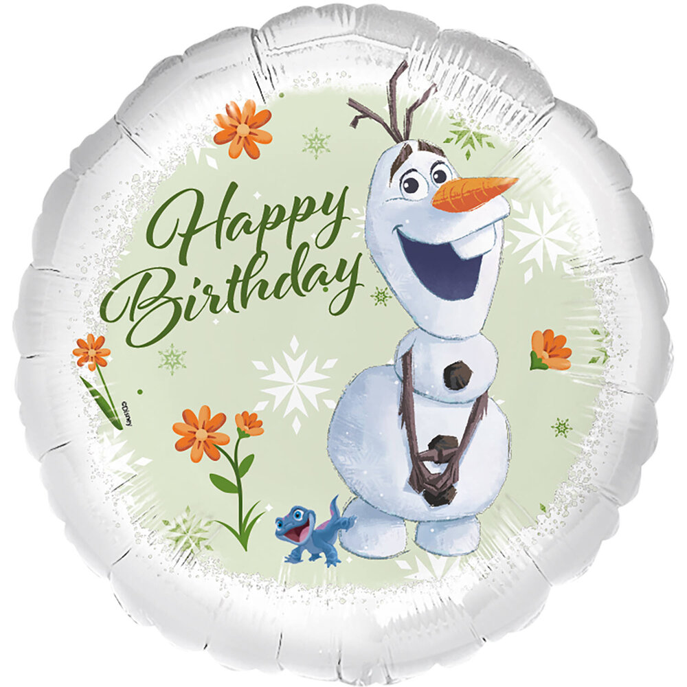 Riethmüller Olaf Happy Birthday Foil Balloon Empty | 45cm Riethmüller Olaf Happy Birthday Foil Balloon Empty | 45cm