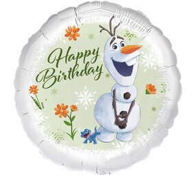 Riethmüller Olaf Happy Birthday Foil Balloon Empty | 45cm Riethmüller Olaf Happy Birthday Foil Balloon Empty | 45cm