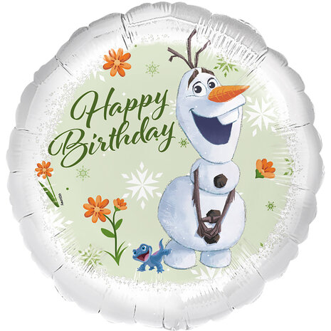 Riethmüller Olaf Happy Birthday Folie Ballon Leeg | 45cm Riethmüller Olaf Happy Birthday Folie Ballon Leeg | 45cm
