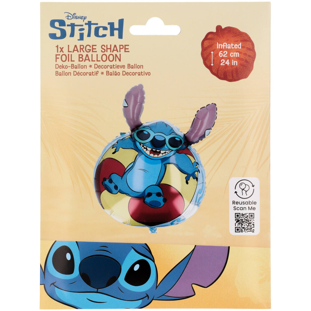 Riethmüller Stitch Sommerform Folienballon 48x61cm Leer | pro Stück Riethmüller Stitch Sommerform Folienballon 48x61cm Leer | pro Stück