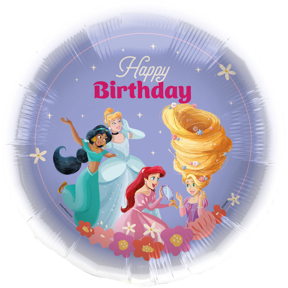 Riethmüller Disney Princess Happy Birthday Folie Ballon Leeg | 45cm