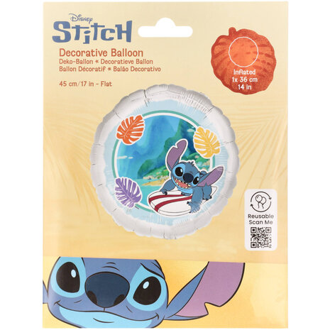 Riethmüller Stitch Folie Ballon Leeg | 45cm Riethmüller Stitch Folie Ballon Leeg | 45cm
