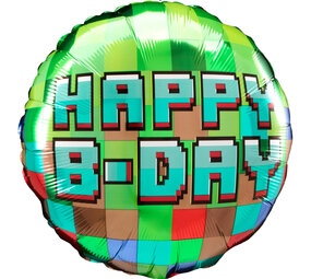 Anagram Pixel Party Folie Ballon Leeg | 45cm