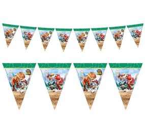 Procos Party Paw Patrol Dino Movie Vlaggenlijn Papier | per stuk Procos Party Paw Patrol Dino Movie Vlaggenlijn Papier | per stuk