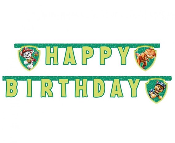 Procos Party Paw Patrol Dino Movie Letterslinger Papier | per stuk