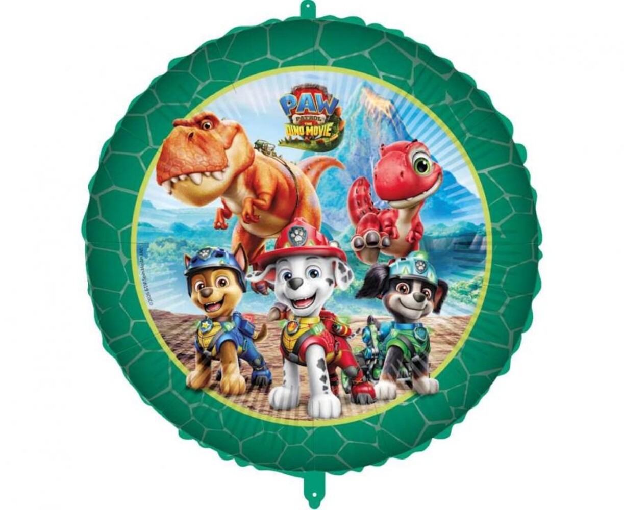 Procos Party Paw Patrol Dino Movie Foil Balloon Empty | per piece Procos Party Paw Patrol Dino Movie Foil Balloon Empty | per piece