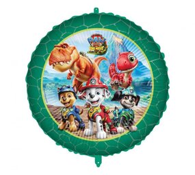 Procos Party Paw Patrol Dino Movie Foil Balloon Empty | per piece Procos Party Paw Patrol Dino Movie Foil Balloon Empty | per piece