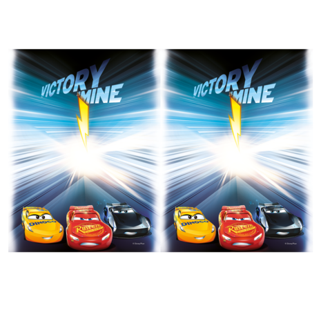 WeFiesta Cars Victory Is Mine Tafelkleed 120x180cm | per stuk WeFiesta Cars Victory Is Mine Tafelkleed 120x180cm | per stuk