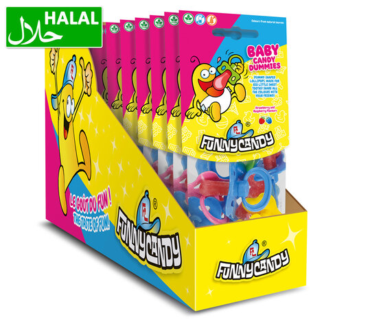 FunnyCandy 10x Candy pacifiers packed in a bag FunnyCandy 10x Candy pacifiers packed in a bag