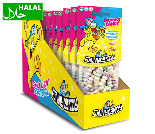 FunnyCandy Snoepketting 17 gram | 8 stuks FunnyCandy Snoepketting 17 gram | 8 stuks
