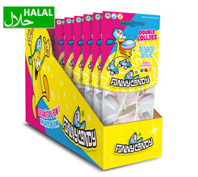 FunnyCandy Sucettes assorties au dextrose en sachet 130 g | 10 pièces FunnyCandy Sucettes assorties au dextrose en sachet 130 g | 10 pièces
