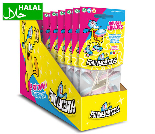 FunnyCandy Gemischte Dextrose-Lutscher im Beutel 130 g | 10 Stück FunnyCandy Gemischte Dextrose-Lutscher im Beutel 130 g | 10 Stück