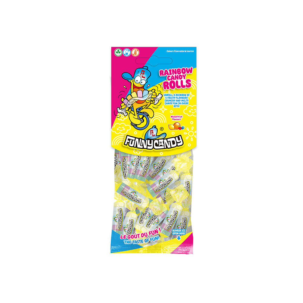 FunnyCandy Rainbow Candy Roll 112 g | 10 pieces FunnyCandy Rainbow Candy Roll 112 g | 10 pieces