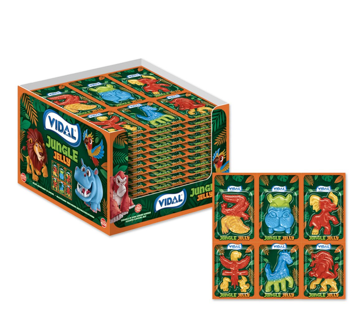Vidal Bonbons gélifiés Jungle | 6 pièces
