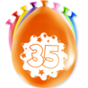 Paper Dreams Ballons 35 ans Anniversaire 30 cm | 8 pièces Paper Dreams Ballons 35 ans Anniversaire 30 cm | 8 pièces