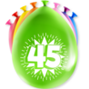 Paper Dreams Ballons 45 ans Anniversaire 30 cm | 8 pièces Paper Dreams Ballons 45 ans Anniversaire 30 cm | 8 pièces