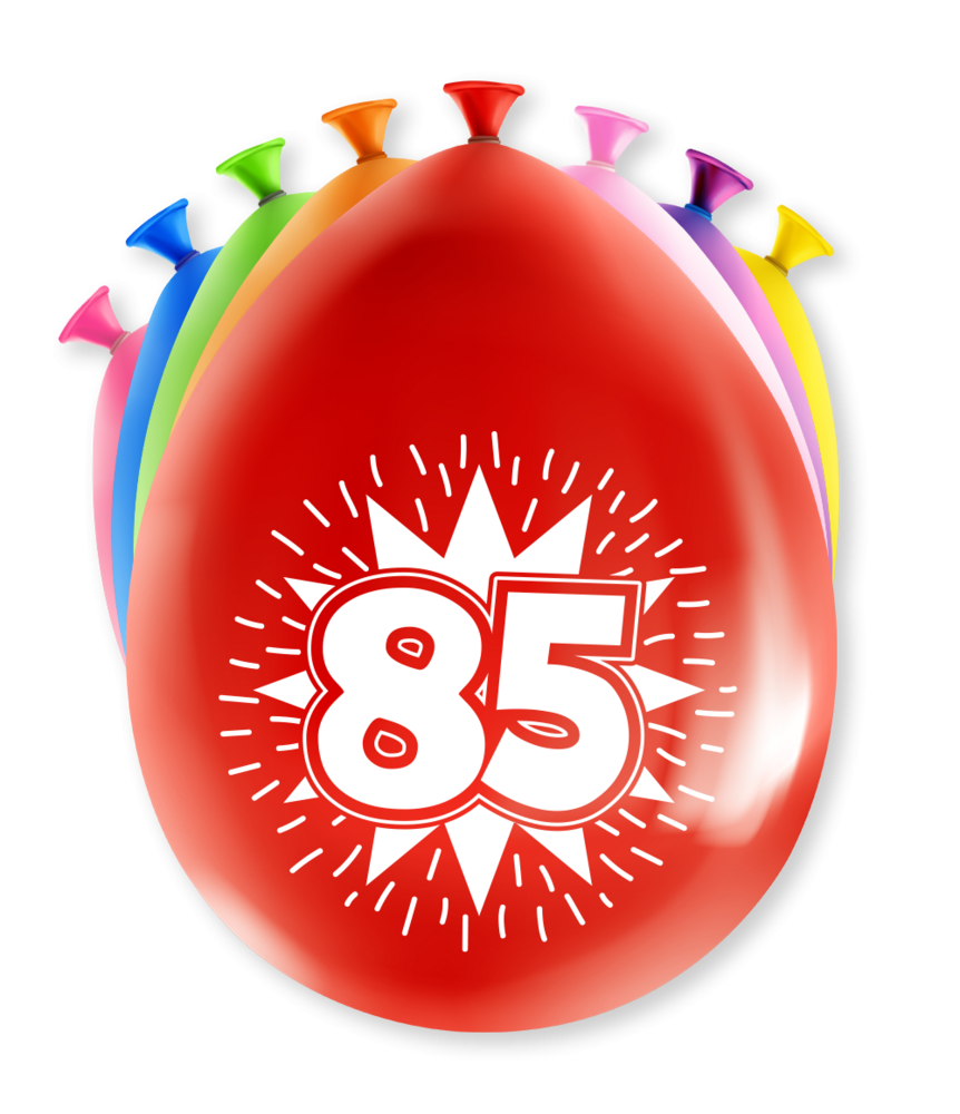 Paper Dreams Ballons 85 ans Anniversaire 30 cm | 8 pièces Paper Dreams Ballons 85 ans Anniversaire 30 cm | 8 pièces