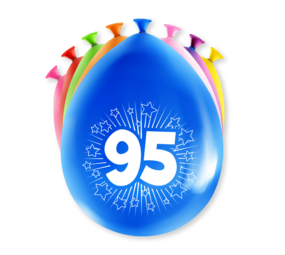 Paper Dreams Luftballons 95 Jahre Party 30 cm | 8 Stück Paper Dreams Luftballons 95 Jahre Party 30 cm | 8 Stück