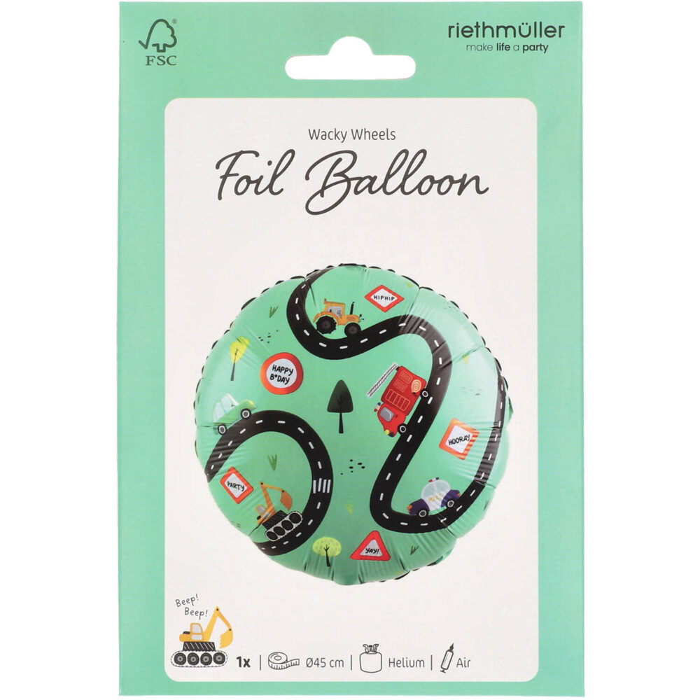 Riethmüller Ballon en aluminium Véhicules Non Gonflé | 45 cm Riethmüller Ballon en aluminium Véhicules Non Gonflé | 45 cm