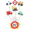 Riethmüller Vehicle Cupcake Decoration Set 15 cm | 6 Pieces Riethmüller Vehicle Cupcake Decoration Set 15 cm | 6 Pieces