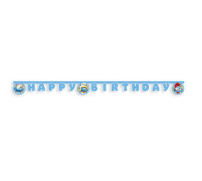 Procos Party Smurfen Letterslinger 2m | per stuk