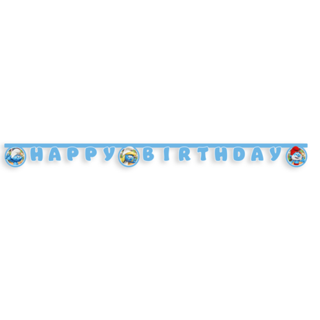 Procos Party Smurfen Letterslinger 2m | per stuk Procos Party Smurfen Letterslinger 2m | per stuk