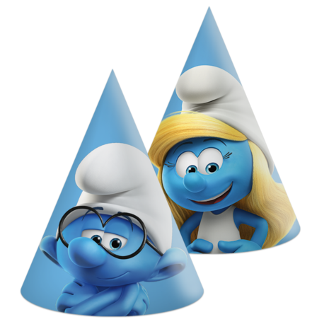 Procos Party Smurfs Party Hats 16 x 10 cm | 6 Pieces Procos Party Smurfs Party Hats 16 x 10 cm | 6 Pieces
