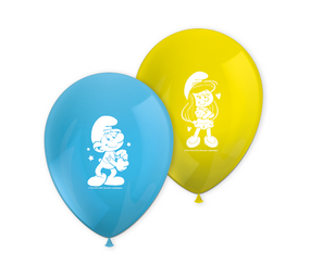 Procos Party Smurfen Ballonnen 28cm | 8 stuks Procos Party Smurfen Ballonnen 28cm | 8 stuks