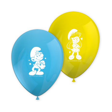 Procos Party Smurfs Ballons 28 cm | 8 Stück