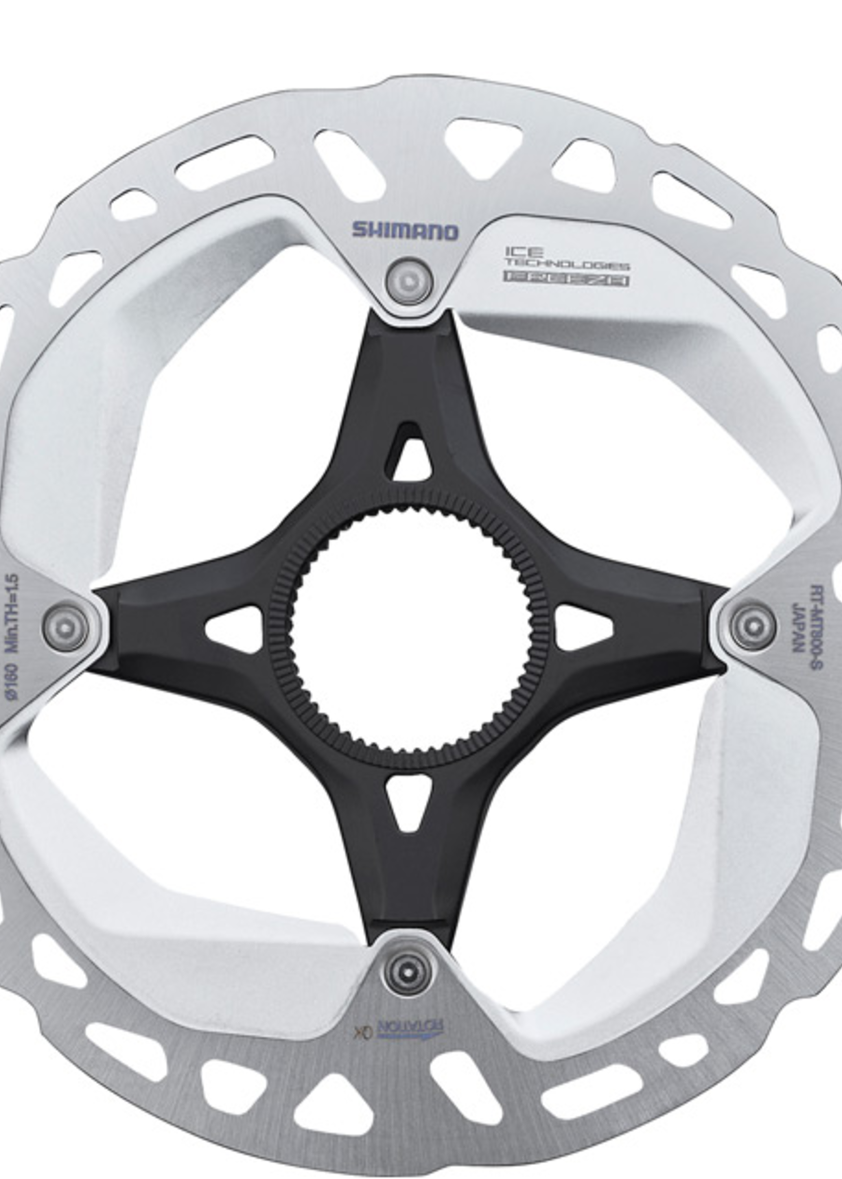 RT-MT800 disc rotor with internal lockring, Ice Tech FREEZA, 160 mm