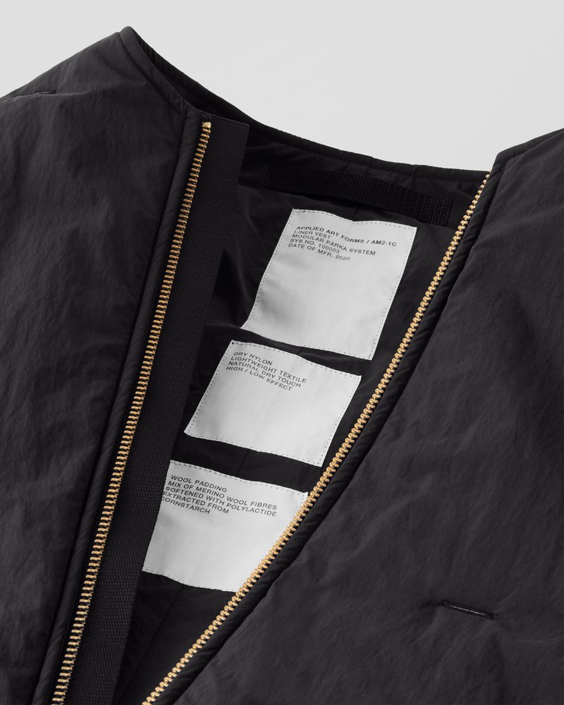 Applied Art Forms Applied Art Forms AM2-1C liner vest black