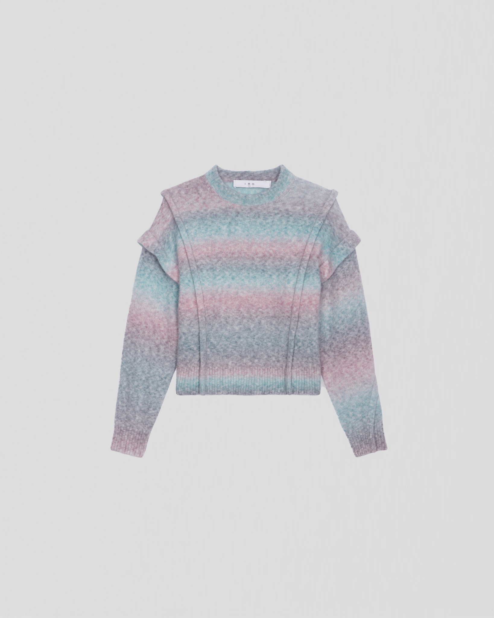 pink blue sweater
