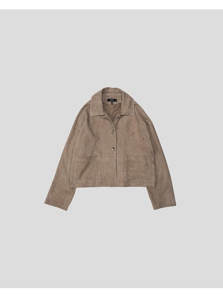 Arma Imma goat suede jacket grey/ taupe