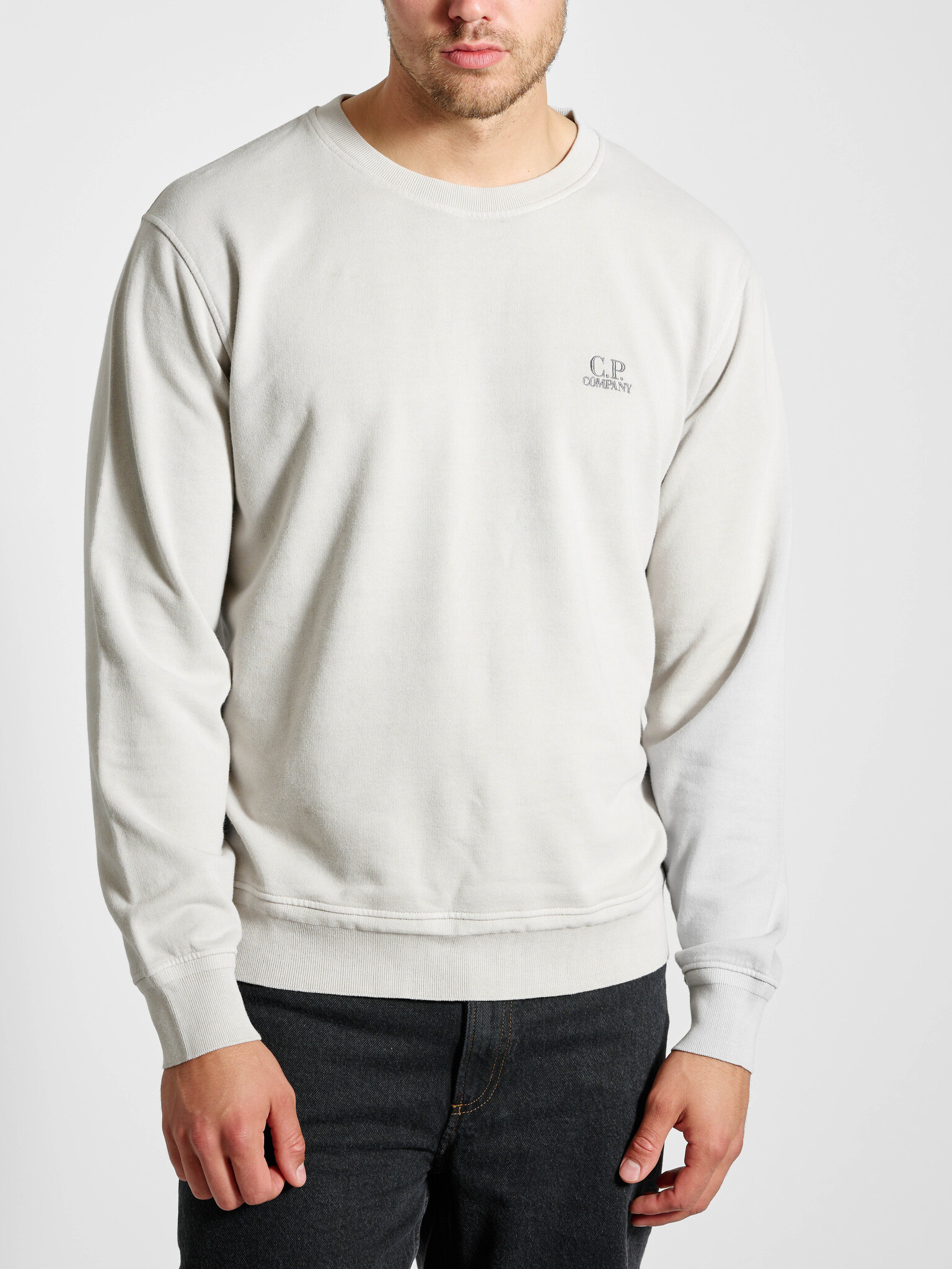 C.P. Company Cotton fleece logo sweatshirt flint grey - Sketch