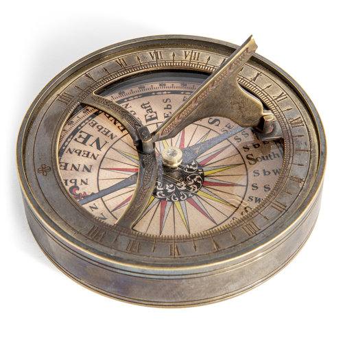 Authentic Models Based on 18th C. Compass-Sundial Authentic Models Based on 18th C. Compass-Sundial