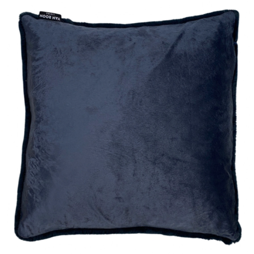EH Collection Cushion Faux Fur Blue