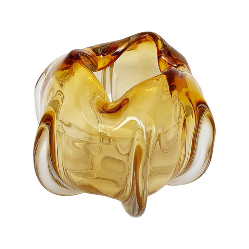EH Collection Lecce Vase Amber Small