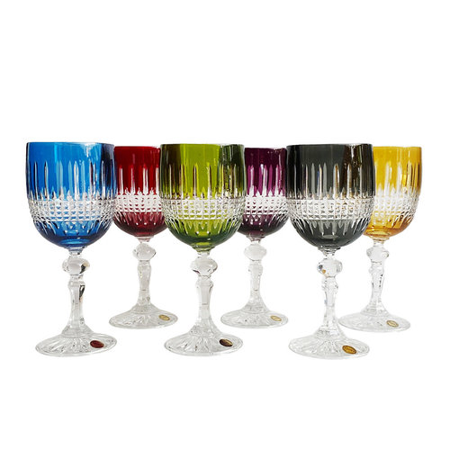 Polish Crystal Eclectic Crystal Wineglasses set of 6