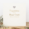 Congratulations to the happy couple with love on your wedding day