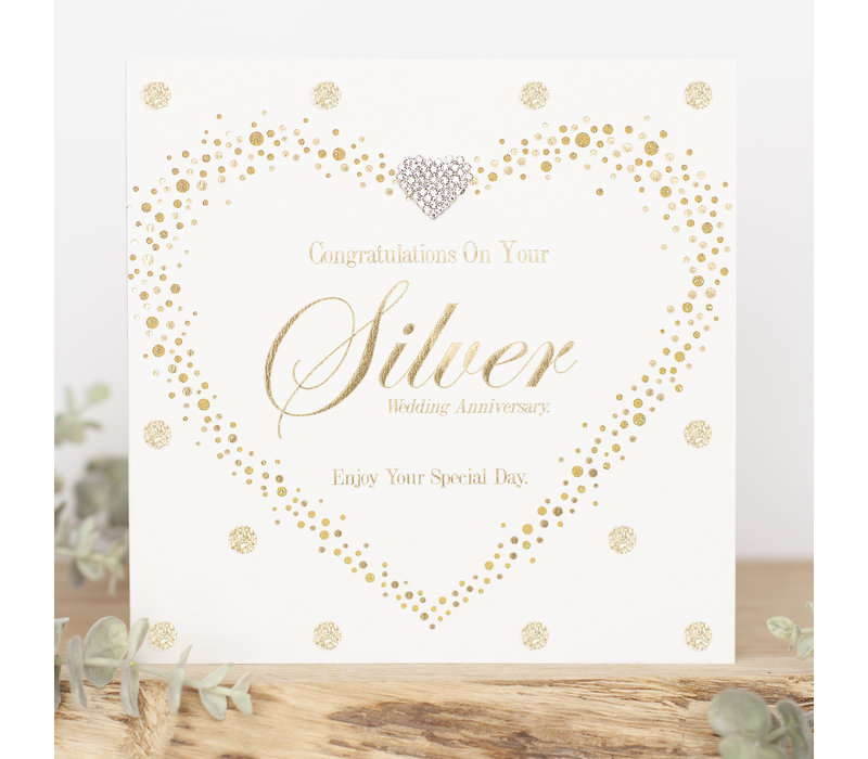 Congratulations on your silver wedding anniversary, enjoy your special day