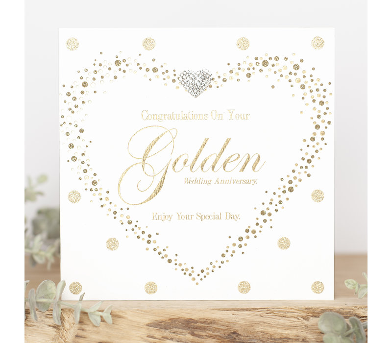 Congratulations on your golden anniversary, enjoy your special day